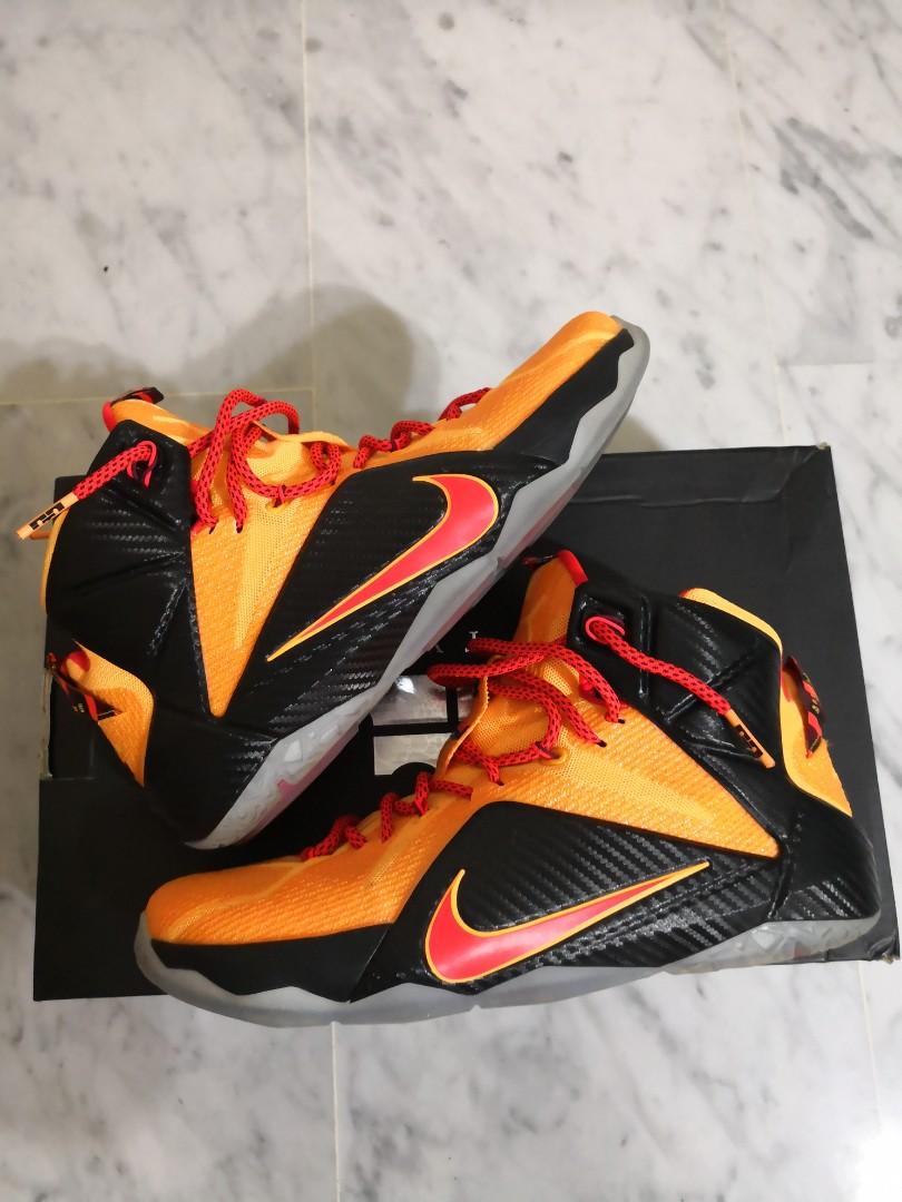 lebron 12 laser orange