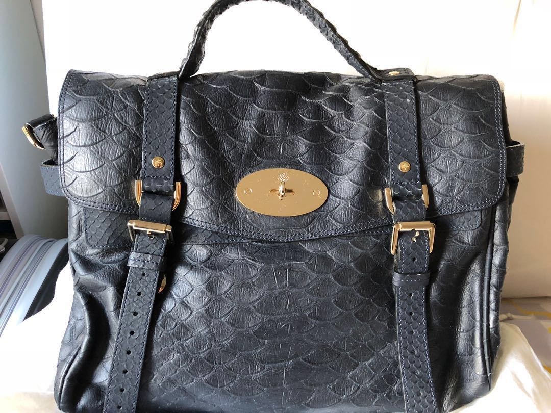 Limited edition Mulberry snake embossed Alexa