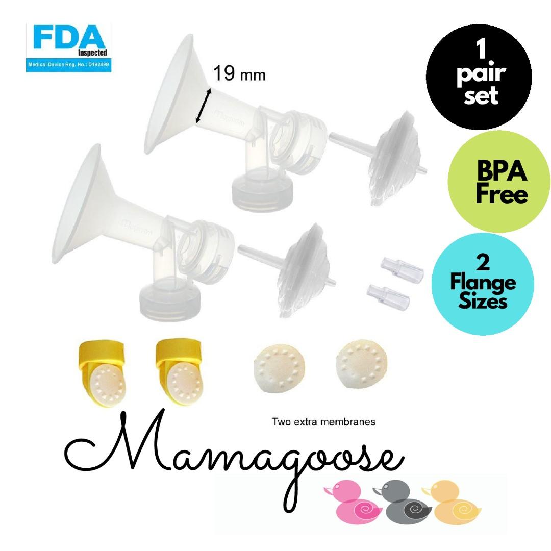 Maymom Breastshield/Flange set for Medela Freestyle Swing Maxi pump in
