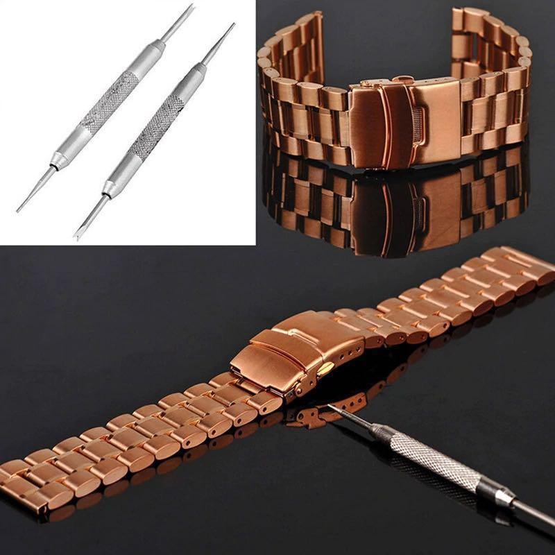 Replace metal watch band with leather top
