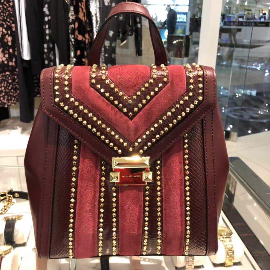 Michael kors whitney mixed media backpack sale