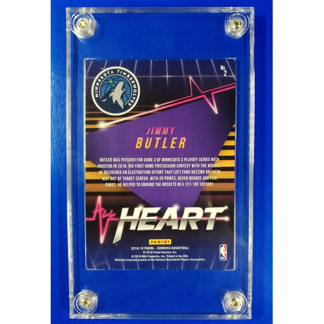 2018 19 Donruss All Heart Basketball Card 2 Jimmy Butler