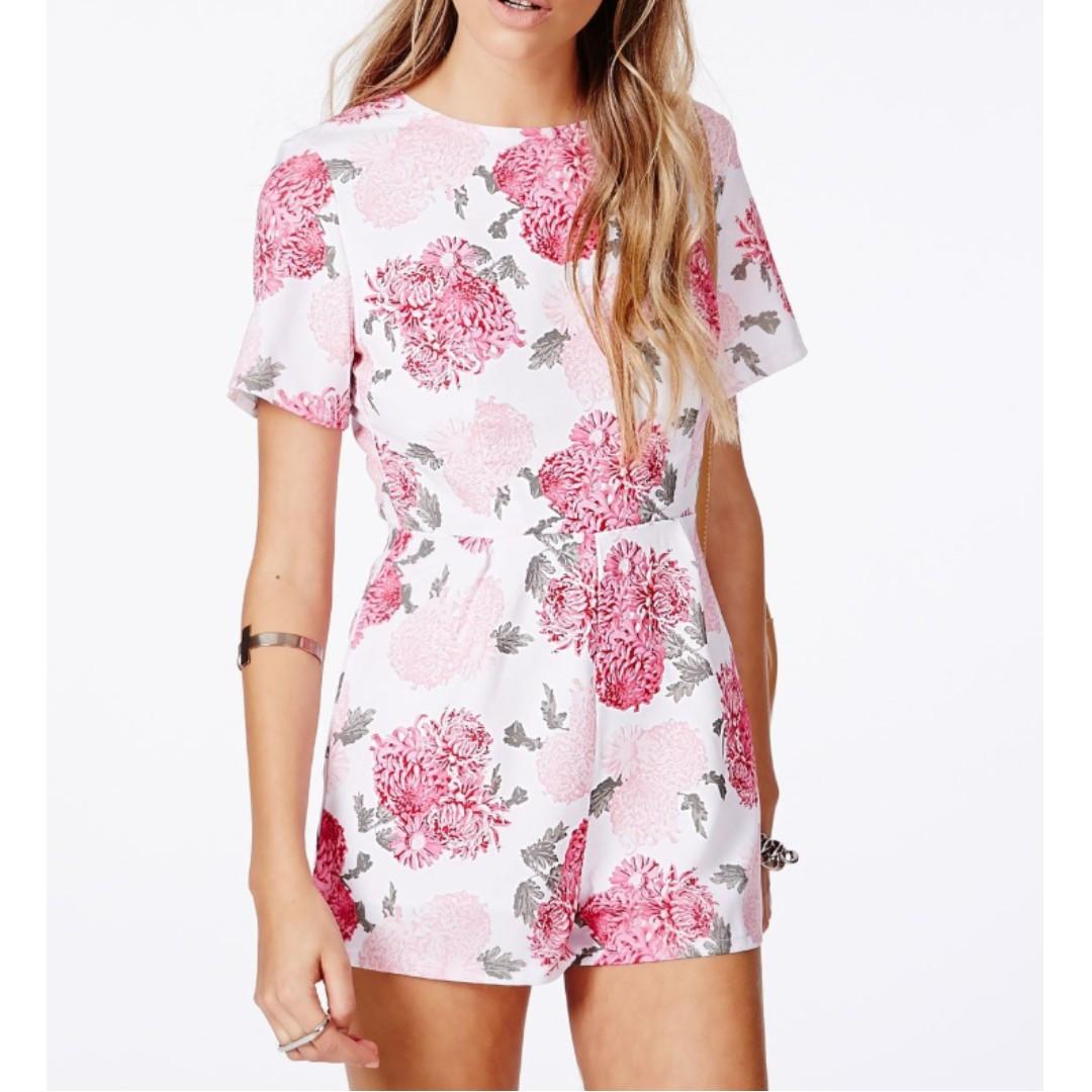 missguided floral playsuit