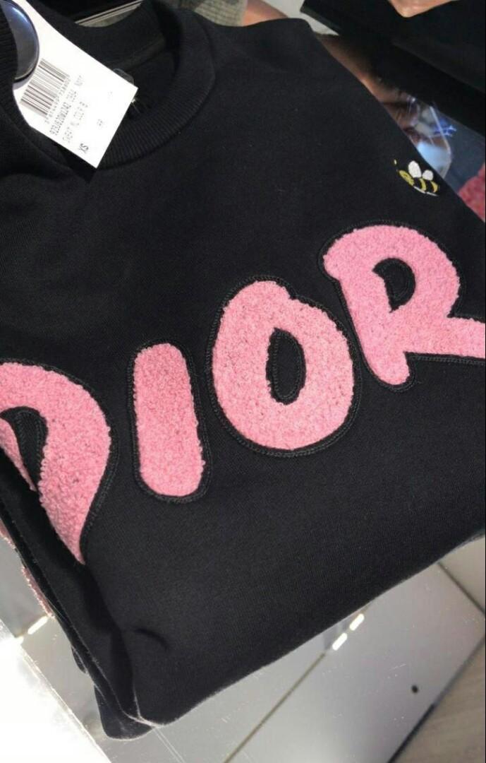 dior kaws sweatshirt pink