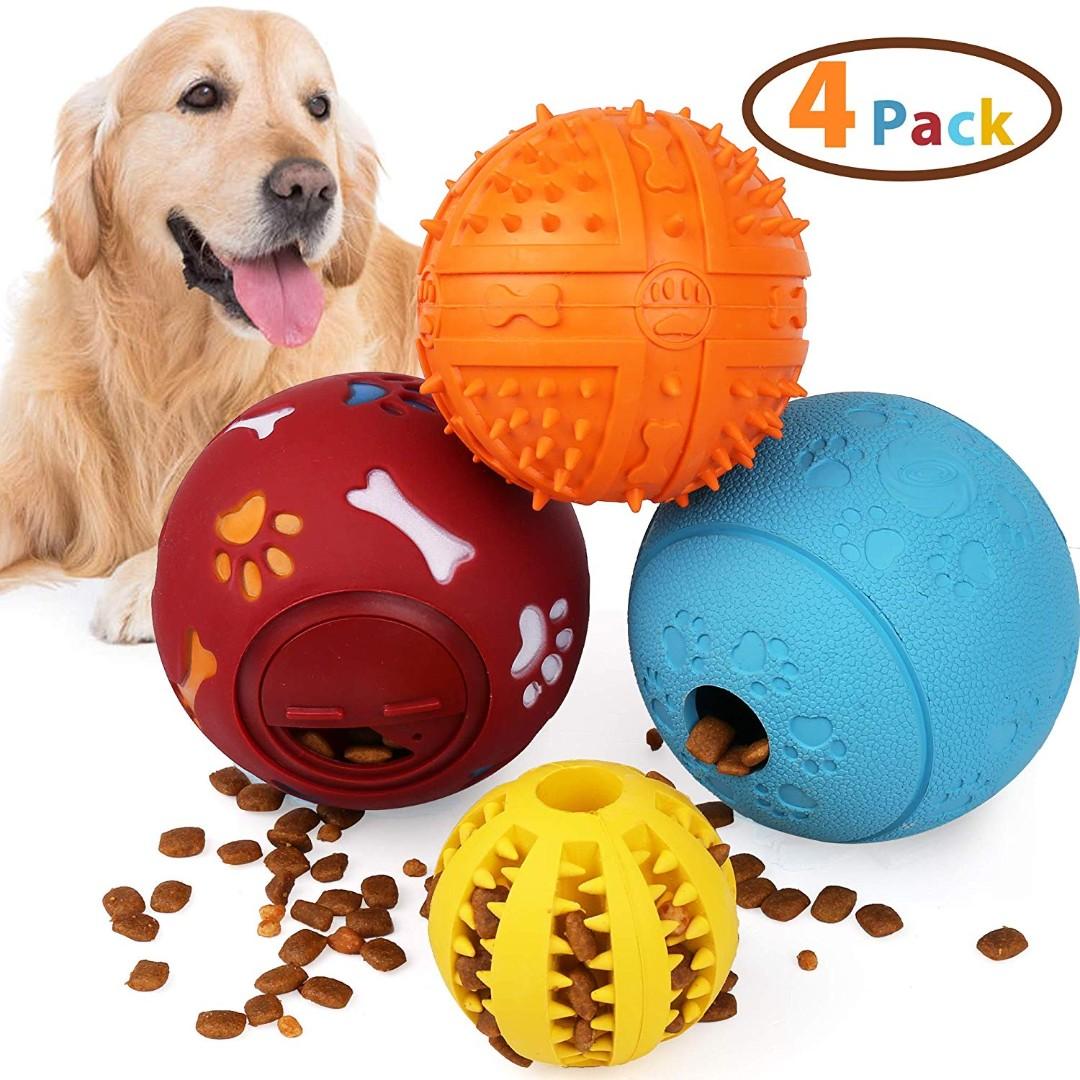 Primepets 4 Pcs Dog Treat Ball 寵物用品 寵物食品 Carousell