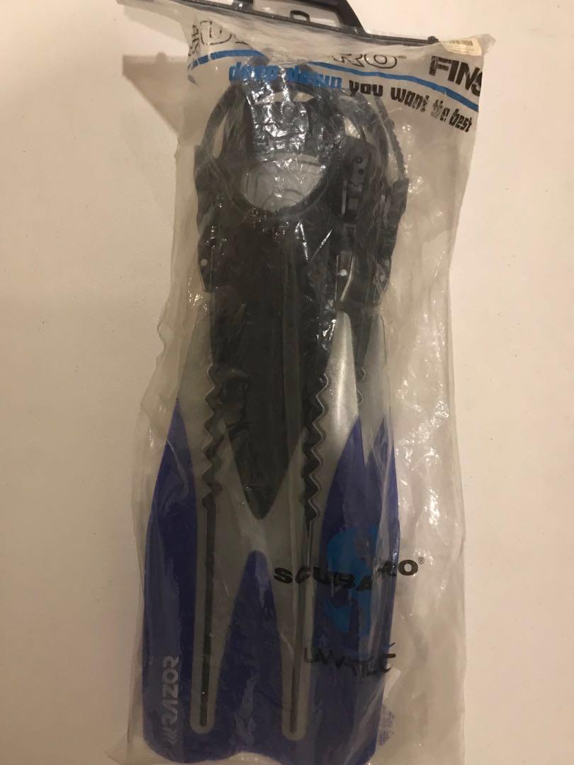 Diver Razor Scuba Pro Razor Diving Fins Black, Blue, Silver S/M, Sports Equipment ...