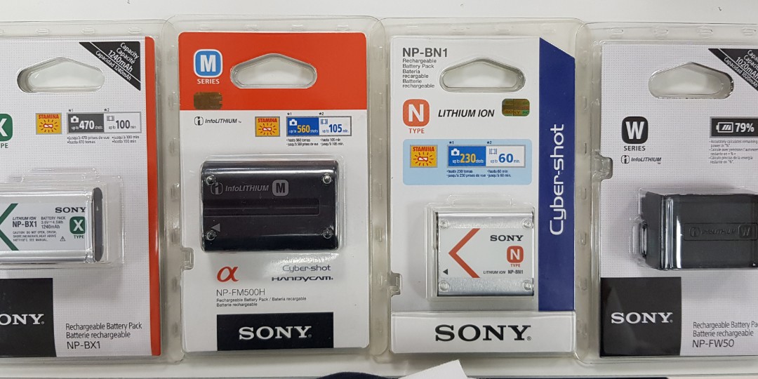 Sony Cybershot/Handycam Batteries, Photography, Cameras on Carousell
