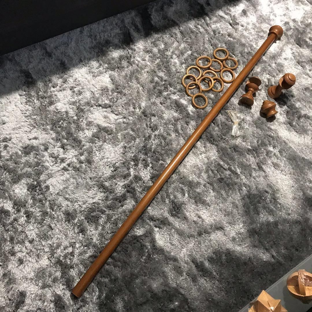 Teakwood Walnut Curtain Rod Furniture Home Decor Others On