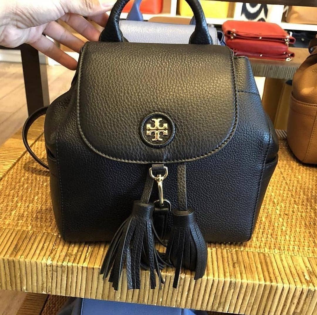 Tory burch whipstitch logo mini backpack hot sale