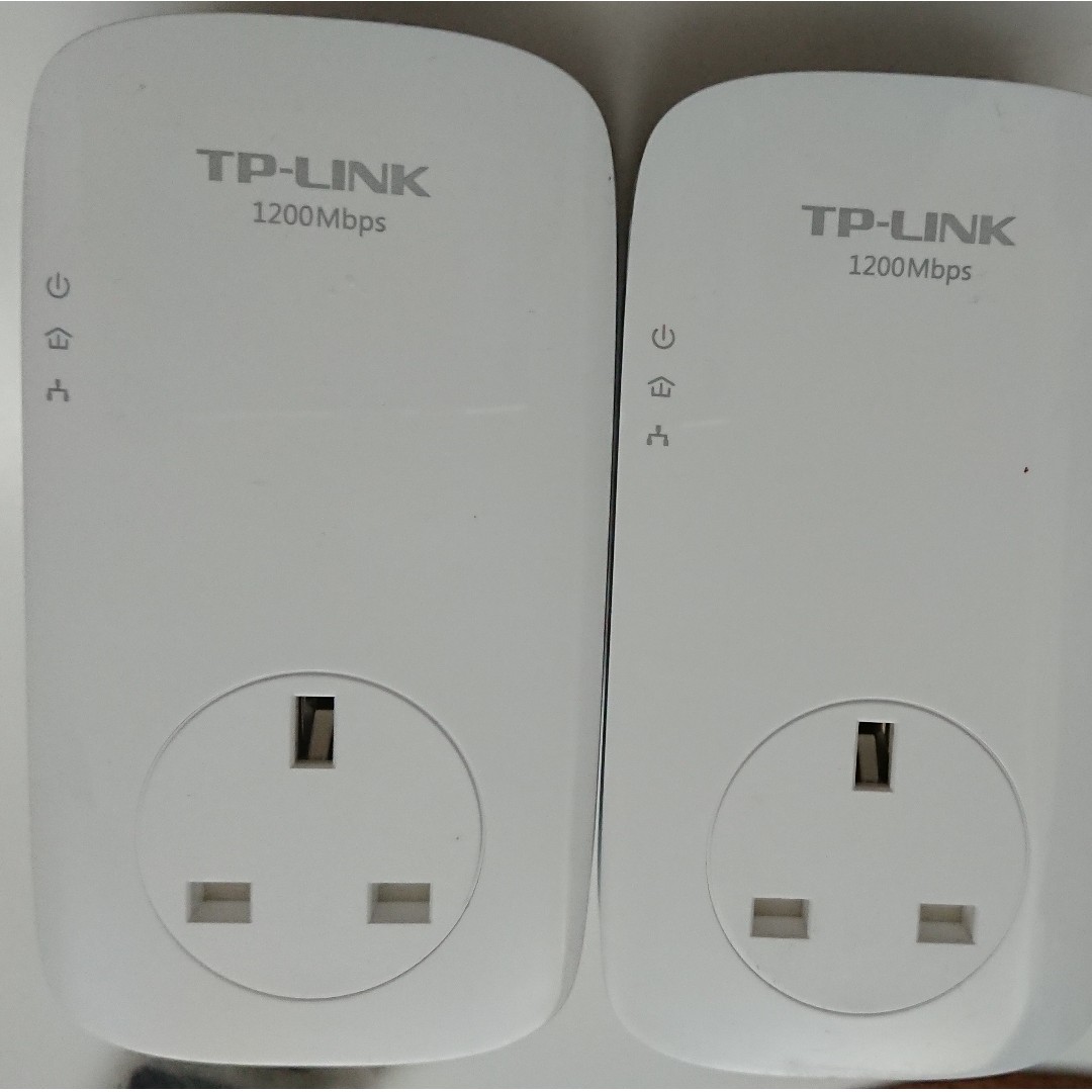TPLINK AV1200 Gigabit passthrough powerline adapter, 電腦＆科技, 電腦周邊及配件