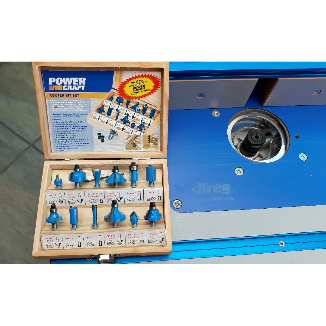 Triton Router TRA001 & Kreg Router Table Complete Set Woodworking