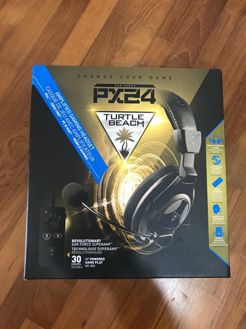 Turtle Beach PX24 Gaming Headset Headphones with Mic Audio Headphones Headsets on Carousell