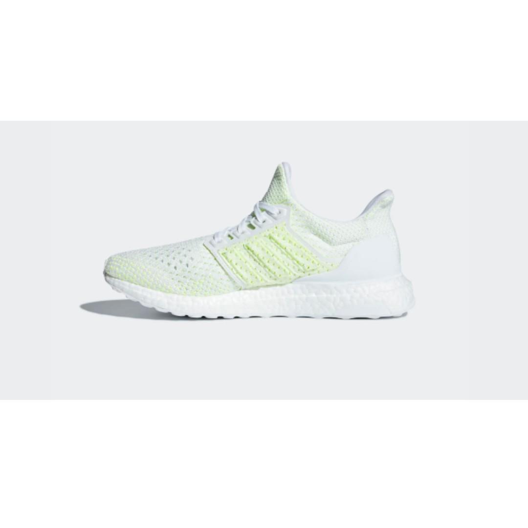 ultra boost clima white solar yellow