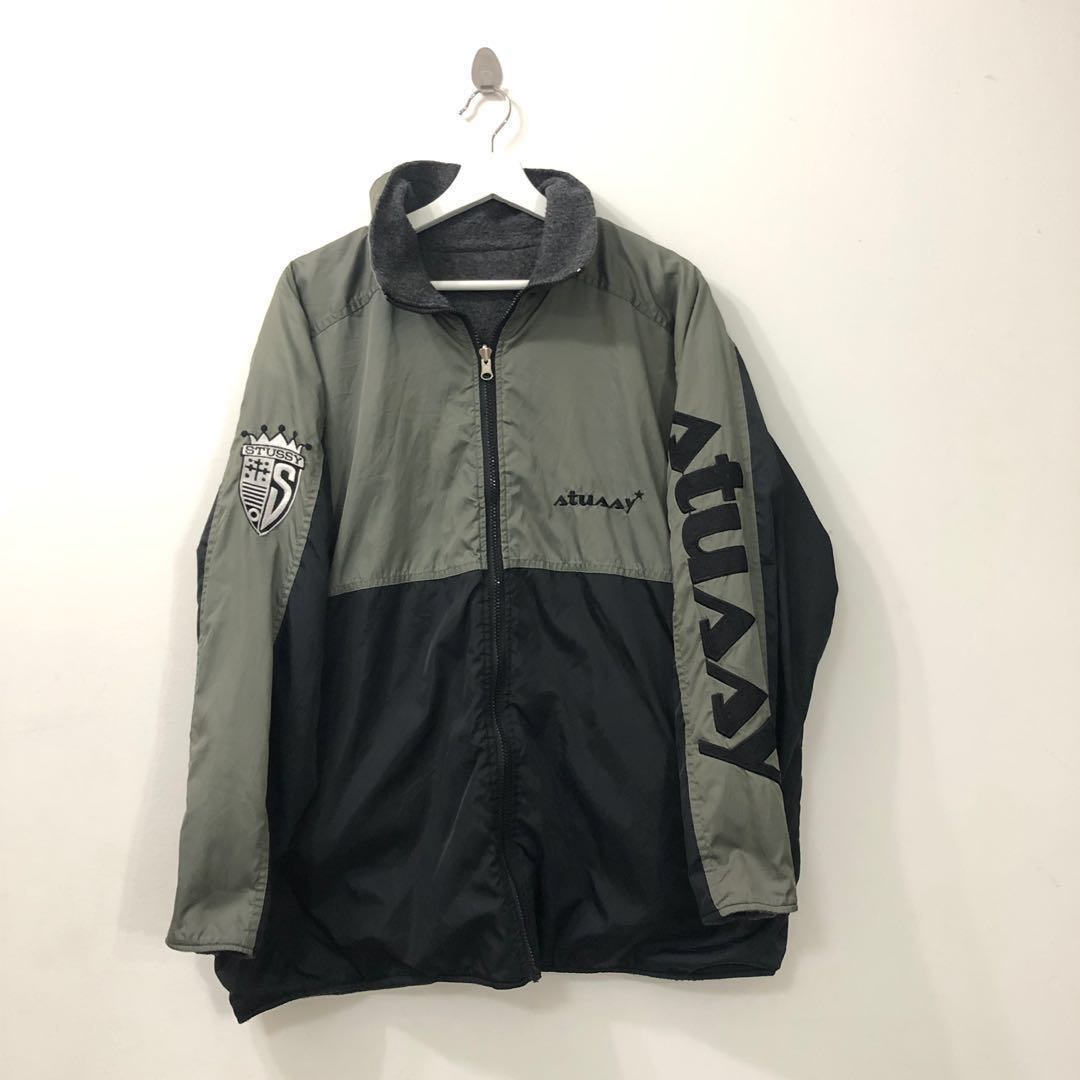 VINTAGE STUSSY SPORTS REVERSIBLE JACKET, Men's Fashion