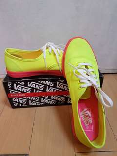 vans authentic lo pro neon pink