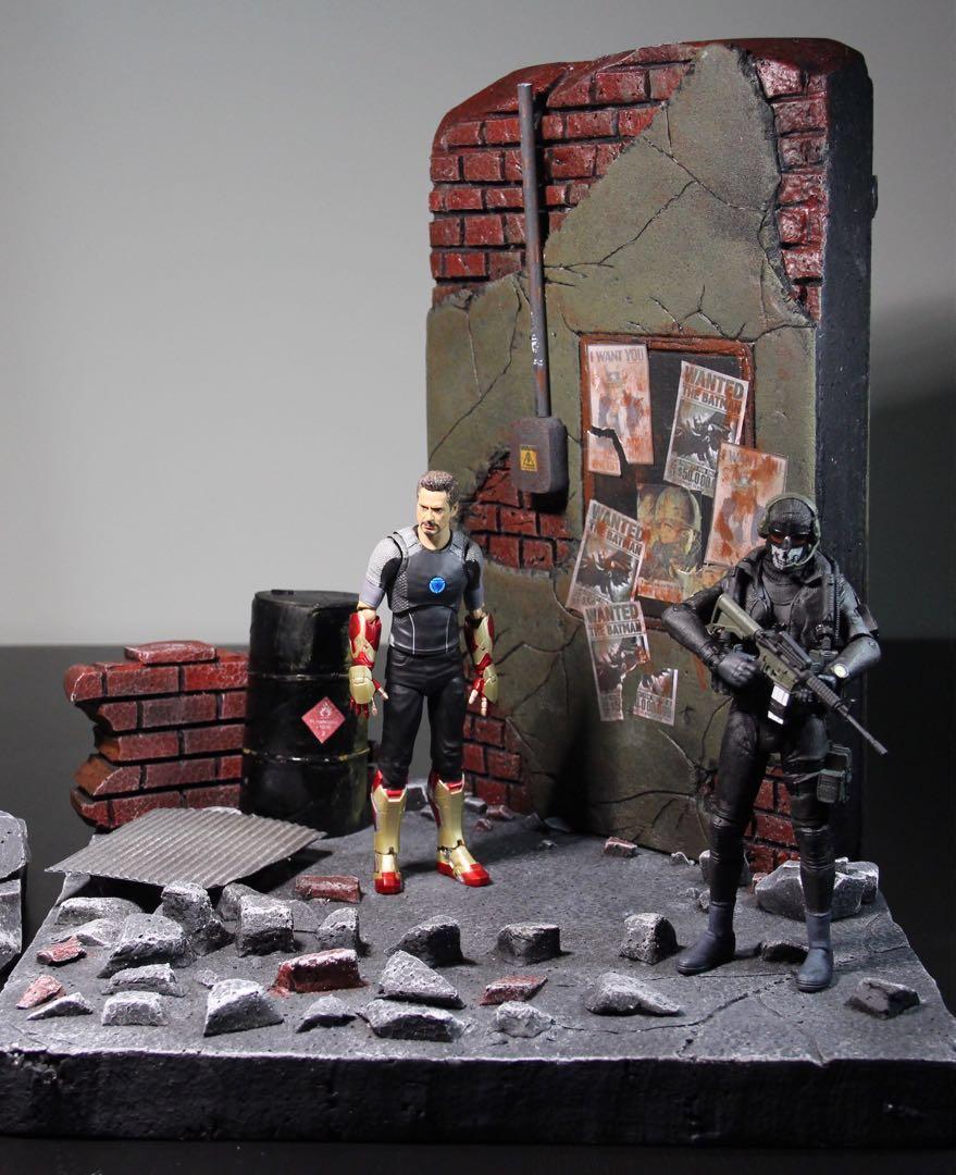1/12 Scale Diorama for Marvel Legends, SHF, Mafex, Mezco Punisher