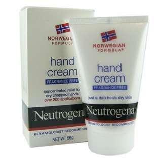Neutrogena Hand Cream Fragrance Free 56gr