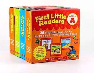 First Little Readers Level ABCD 一套四盒 共100 本書 童書 幼稚園面試