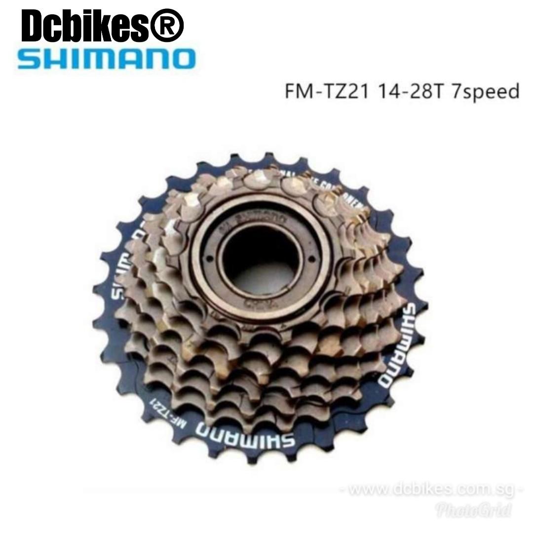 shimano mf tz21 7 speed freewheel