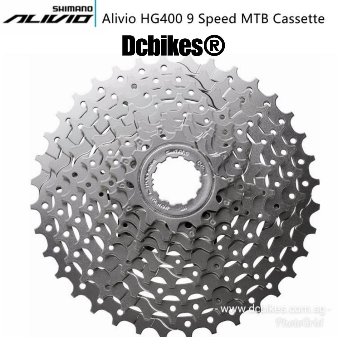 Shimano Alivio 9 Speed 12t 36t Cs Hg400 9s Mtb Cassette Dcbikes Sports Equipment Bicycles Parts Parts Accessories On Carousell