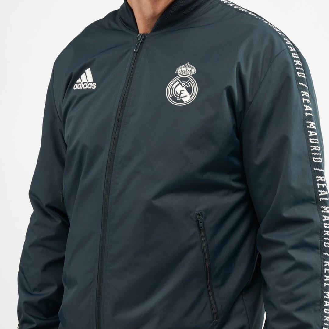 Adidas Real Madrid Anthem Jacket Men S Fashion Clothes Outerwear On Carousell