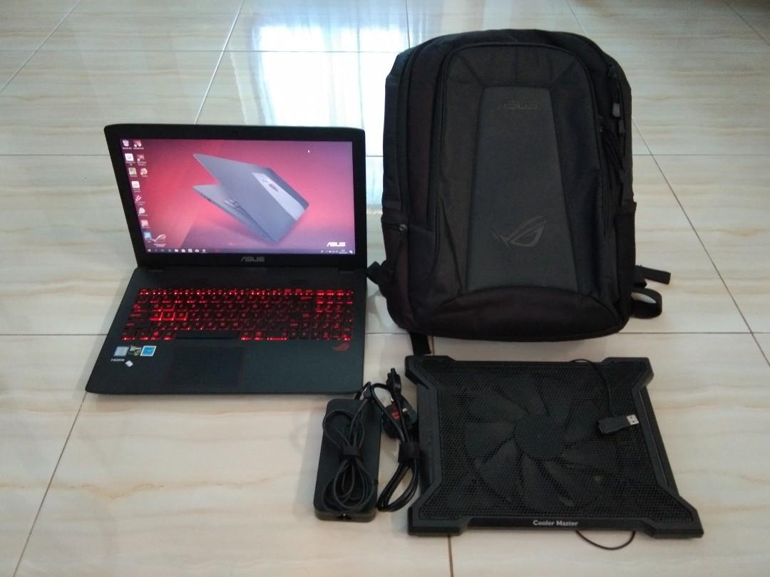 Asus Rog Gl552v Wdm136t Core I7 Ram 20gb Dual Vga Dual Ssd Hdd Elektronik Komputer Laptop Di Carousell