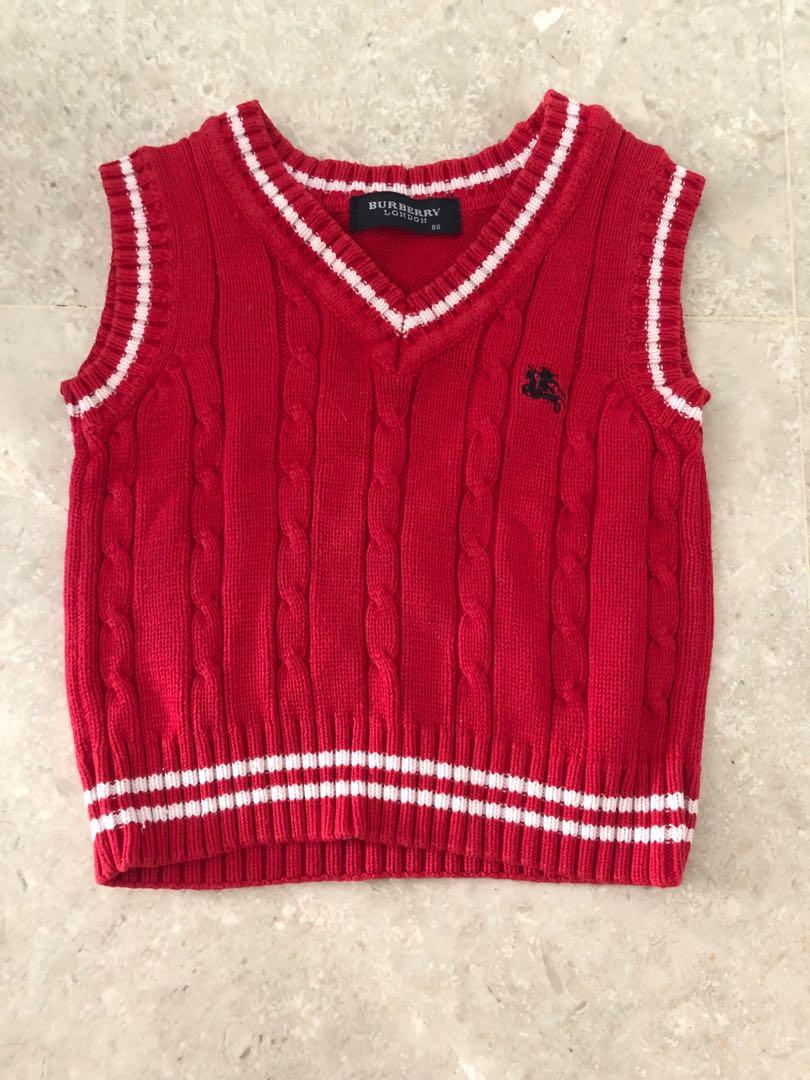 burberry knit vest