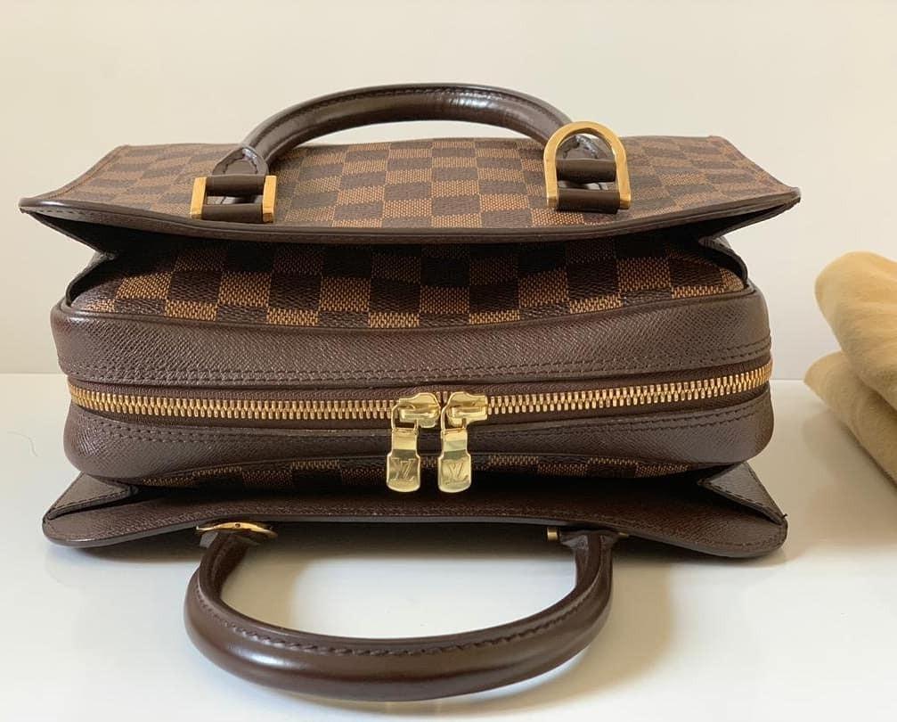 Authentic Louis Vuitton Damier Ebene Triana Handbag