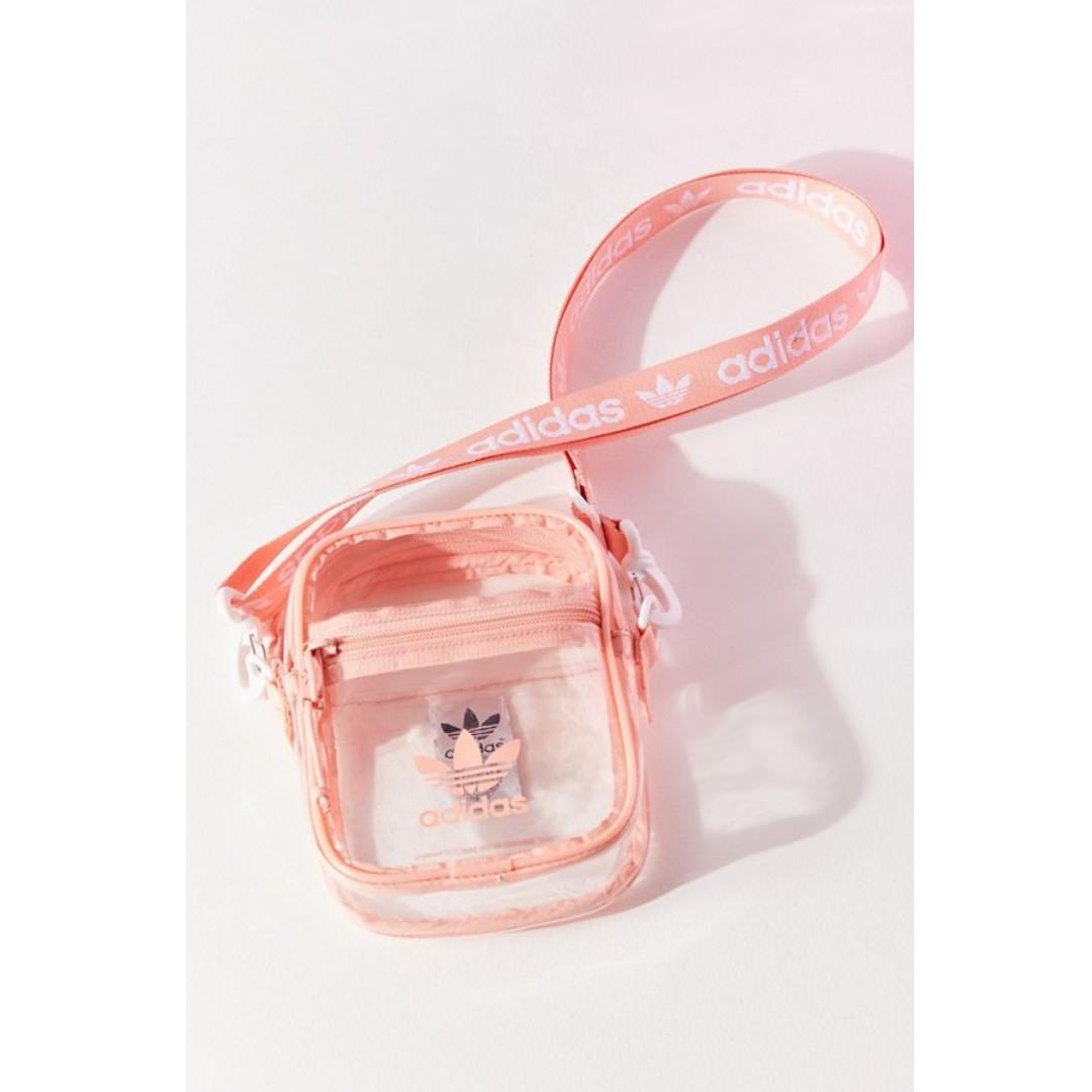 adidas pink clear bag