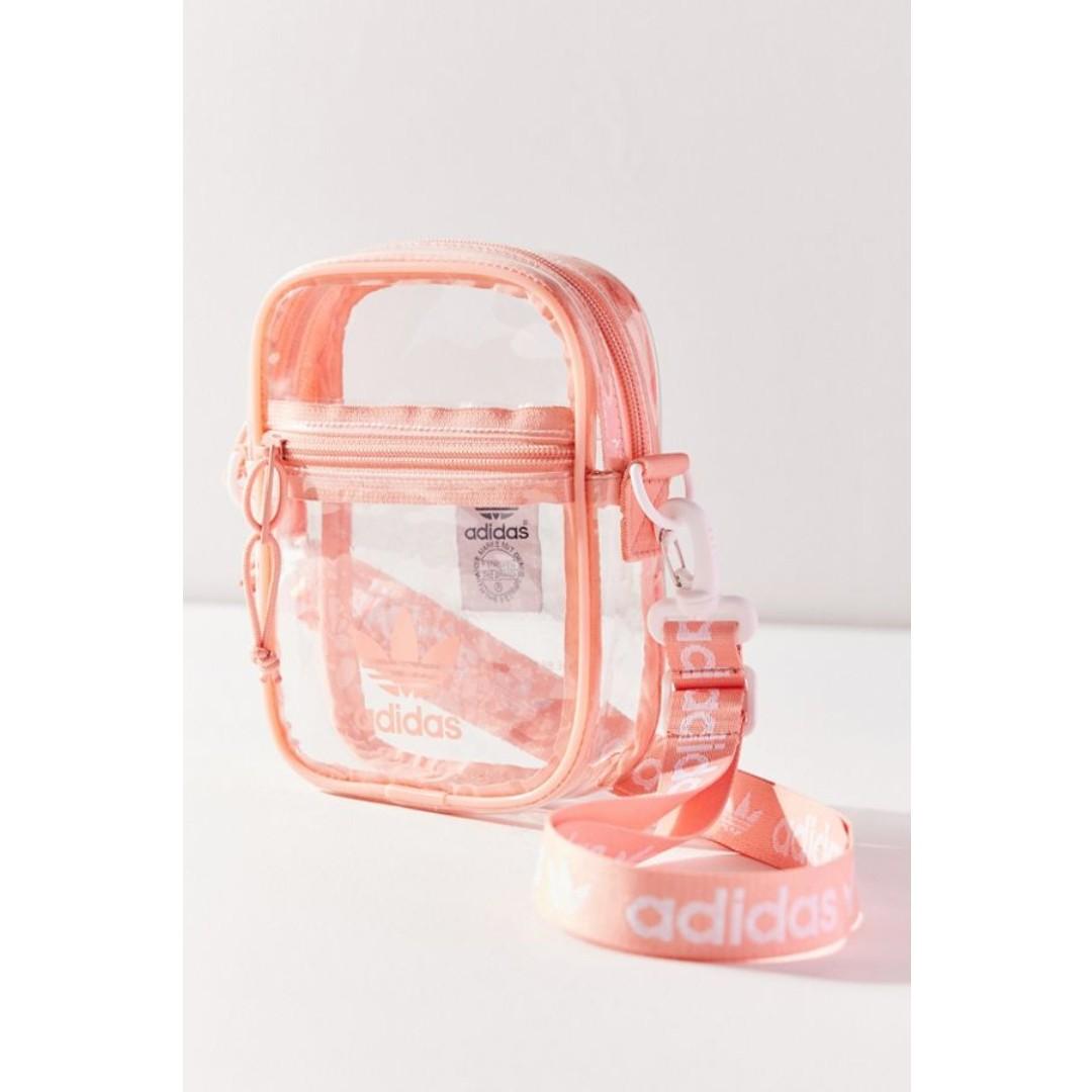 adidas clear pink bag