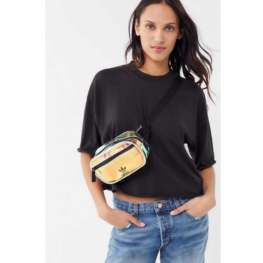 Adidas iridescent belt bag top