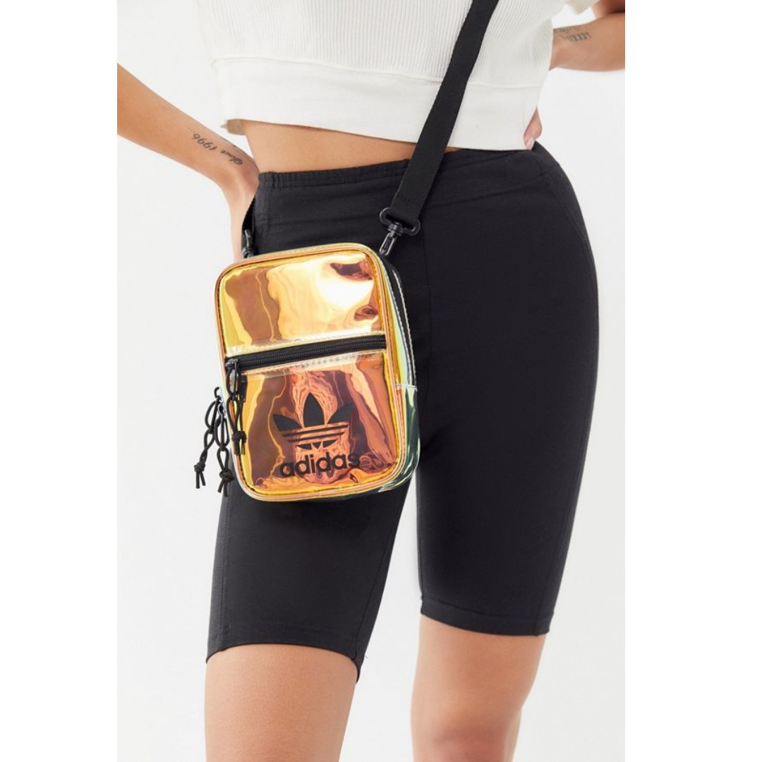 adidas fanny pack iridescent