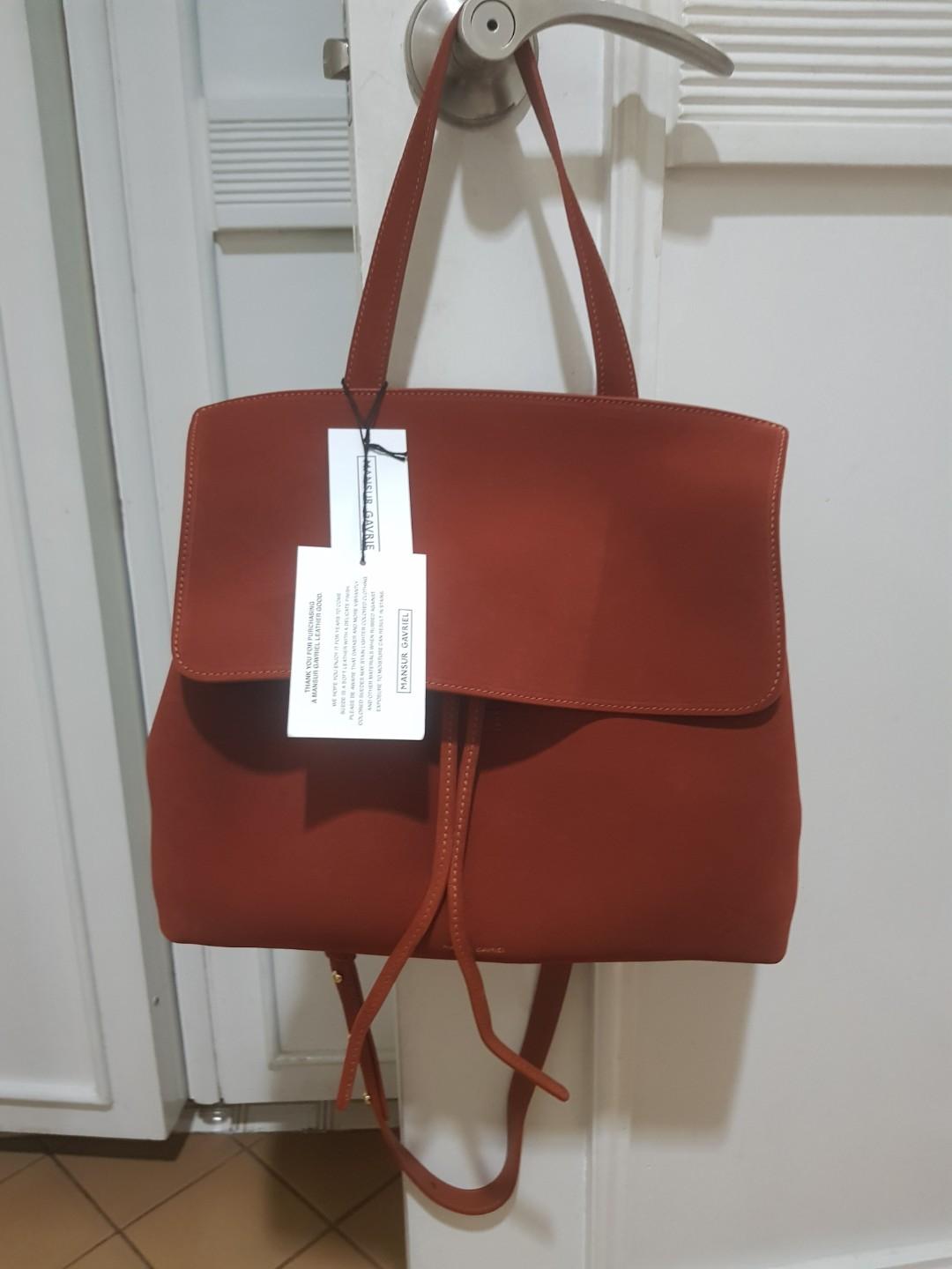 Mansur gavriel top suede backpack