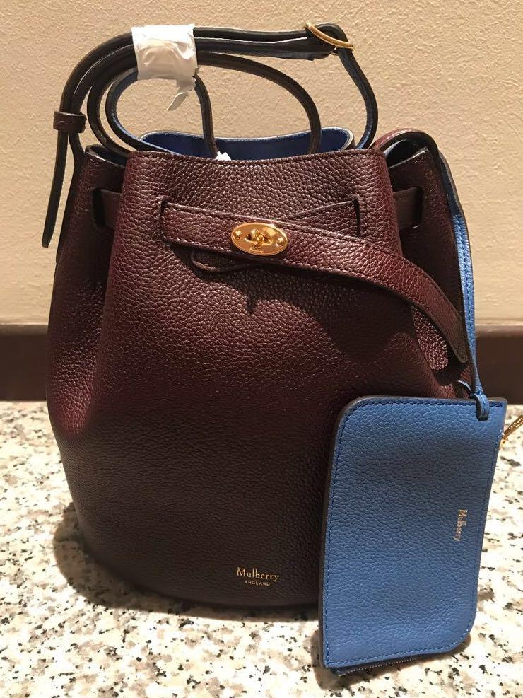 mulberry bucket bag oxblood
