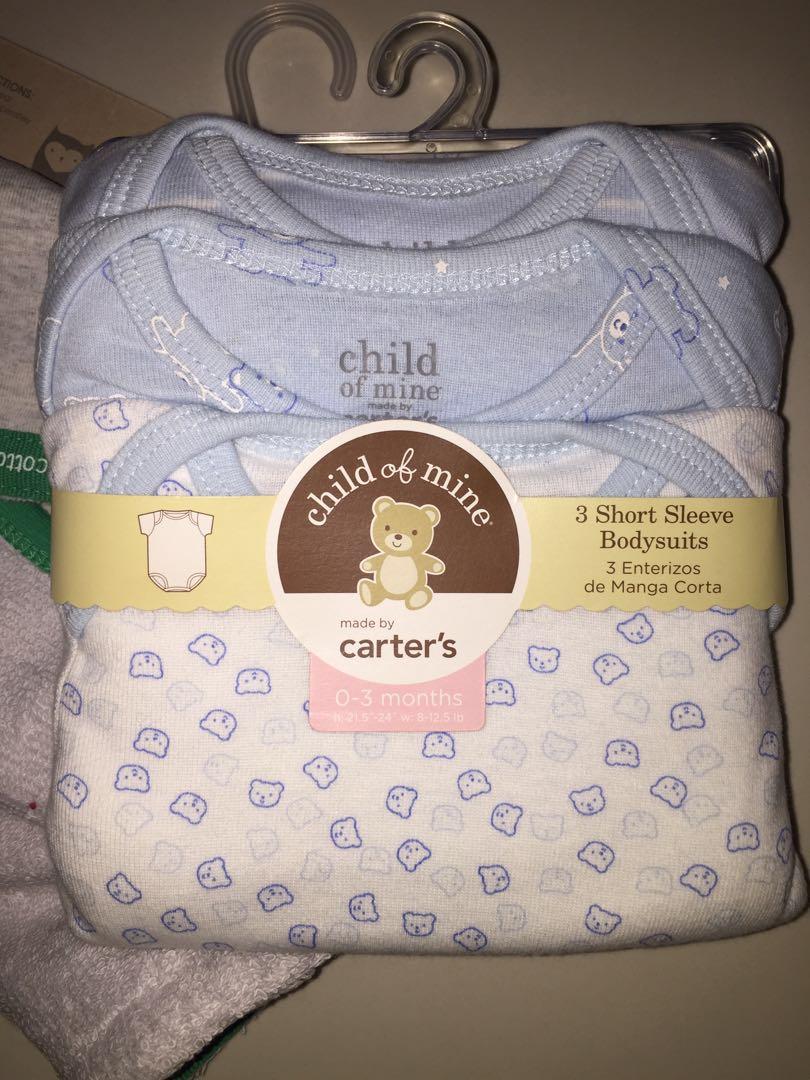 Bundle For Baby Boy Carters Onesies with FREE (Category: Babies & Kids Fashion) located in Valenzuela. Submitted by fancytrends (Listing ID 217912022, Image 3). Description: - bundles set 3pcs onesies carters brand 0-3months - 1pc Bib Cotton On - FREE pacifier - Bought in US.