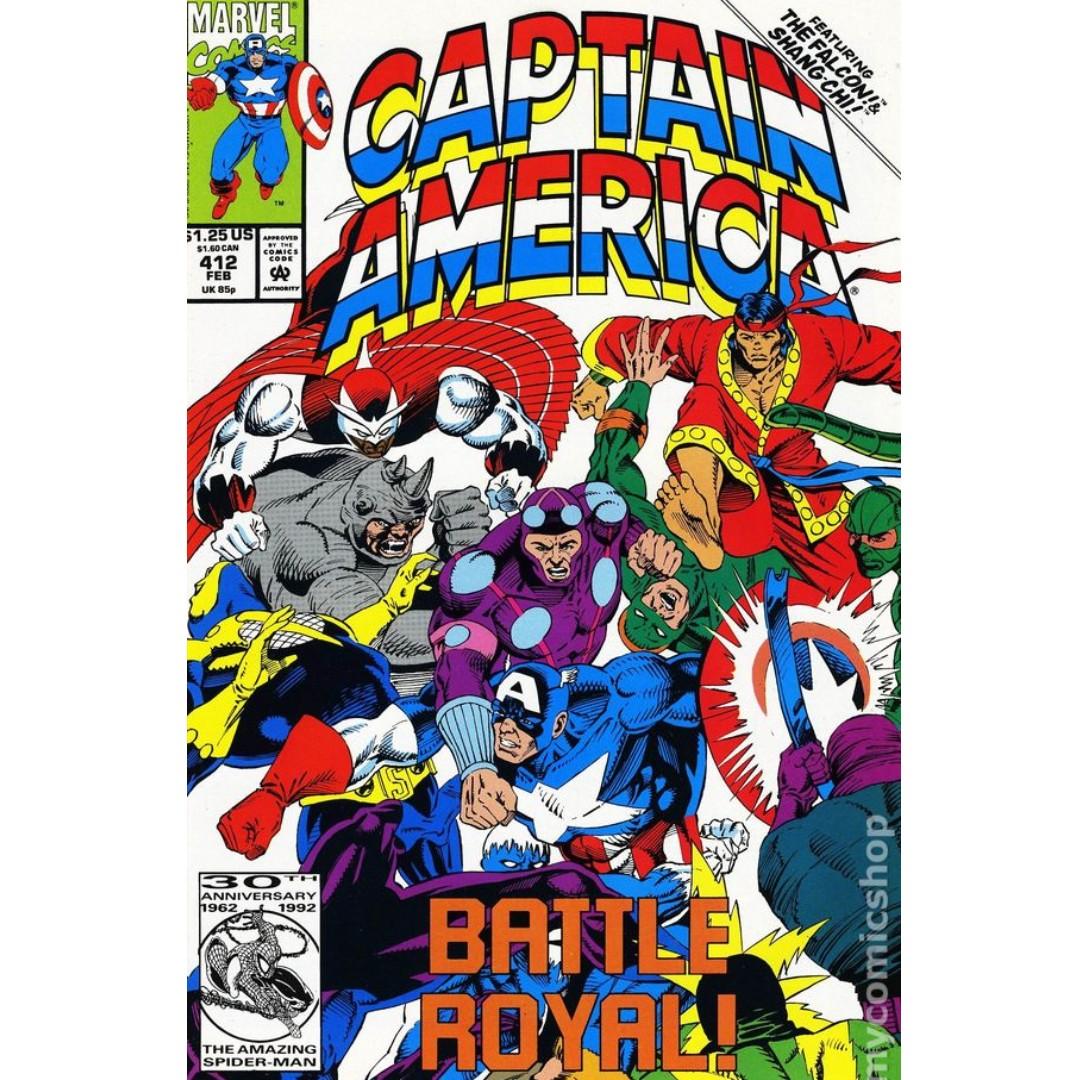 Captain America 1st Issue 412 Books Stationery Comics Manga