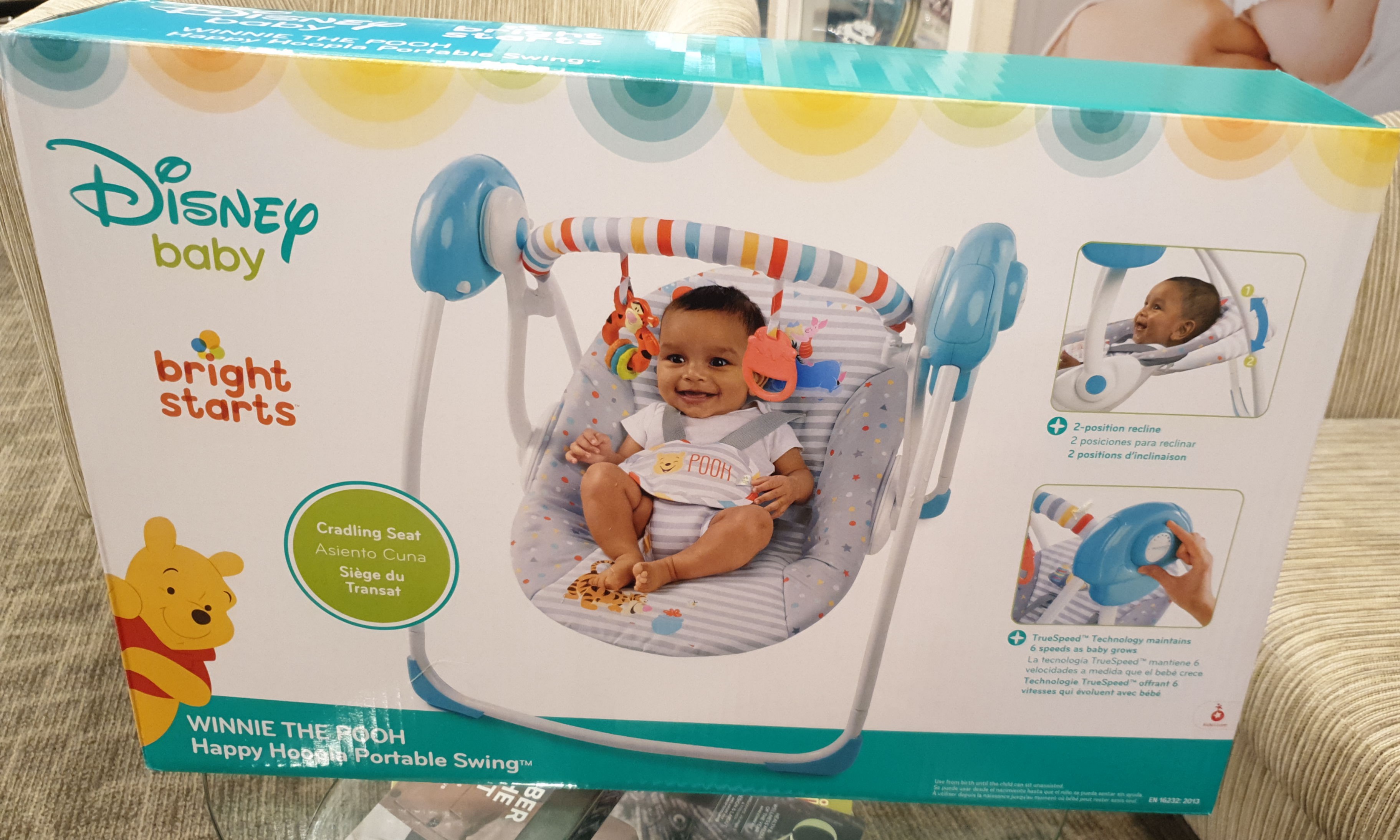 Disney Baby Winnie The Pooh Happy Hoopla Portable Swing Babies Kids Infant Playtime On Carousell
