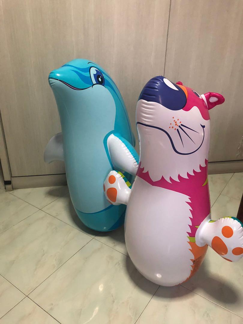Dolphin and tiger boxing balloon, Hobbies & Toys, Toys & Games on Carousell