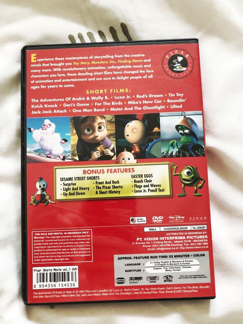 DVD Pixar Short Films Collection Volume 