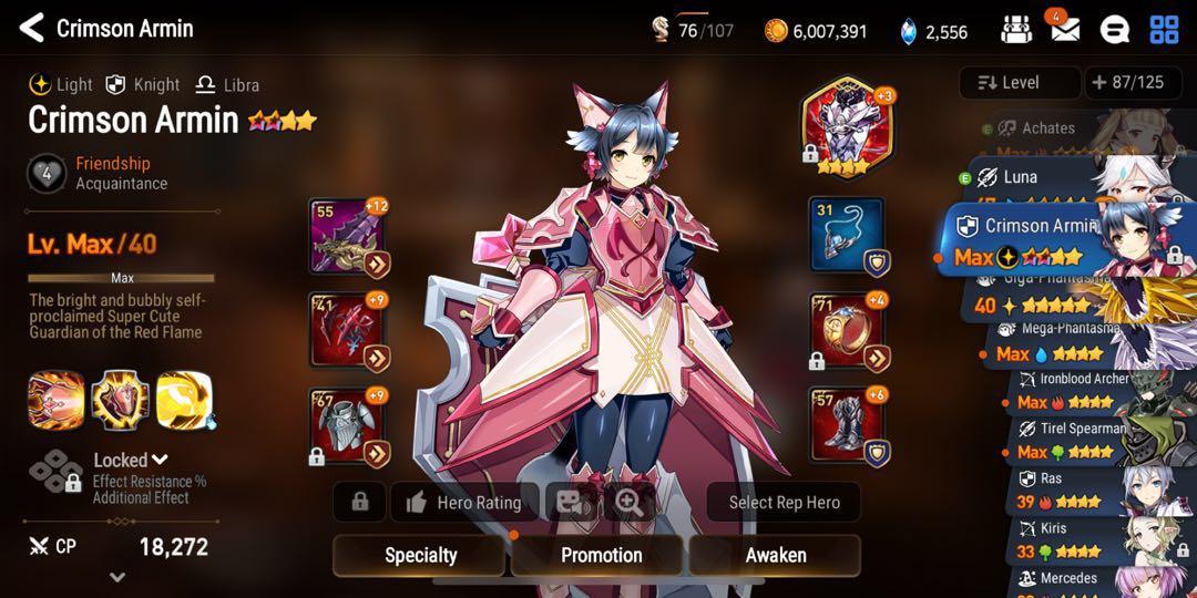 Epic seven stove account, Video Gaming, Gaming Accessories, Game Gift