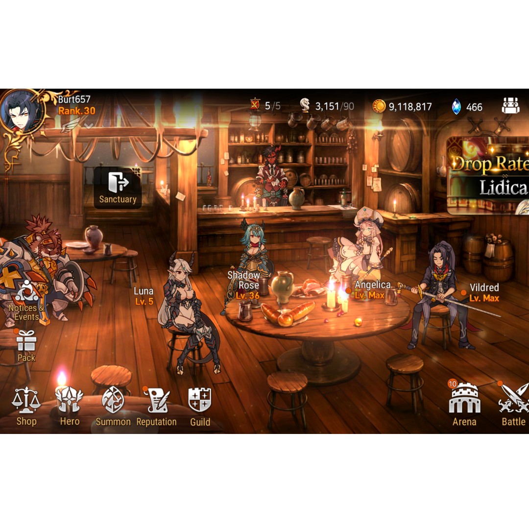 Epic Seven ( Unlinked Stove Account ) Asia Server, Video Gaming