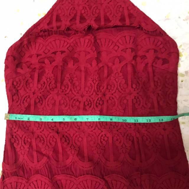 Forever 21 red lace dress shop