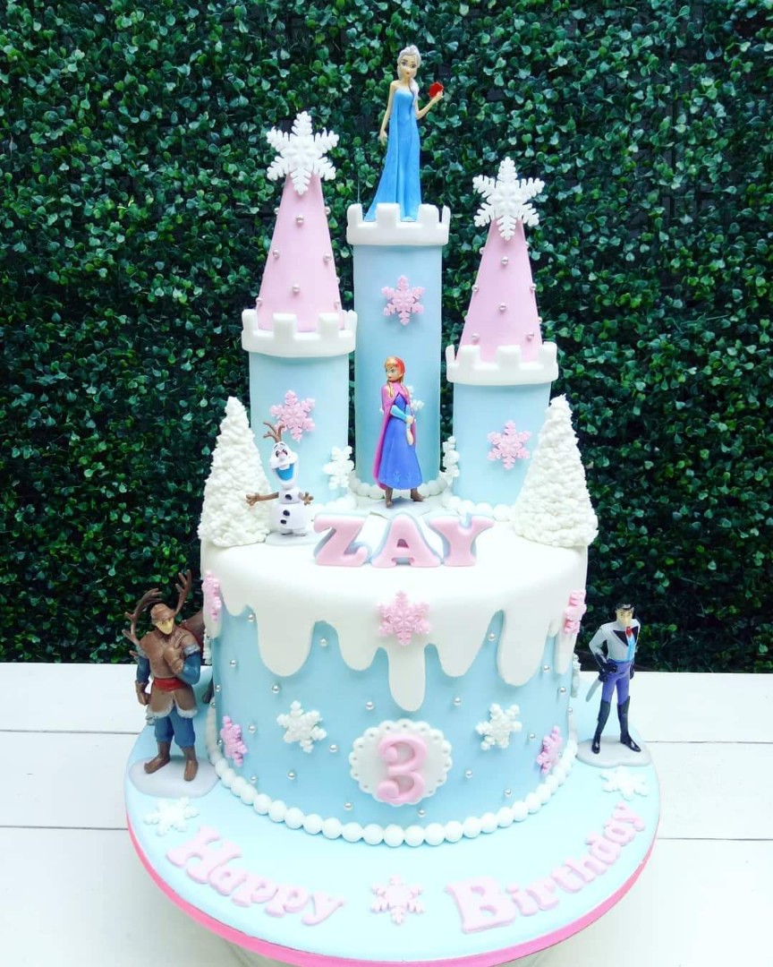 Frozen Castle Cake | Kids customised cake