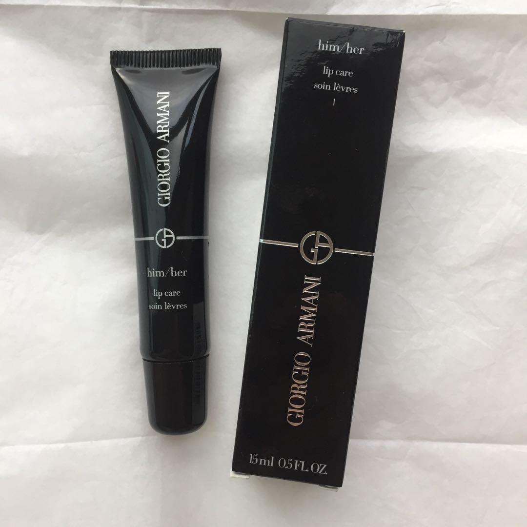 armani him her lip care