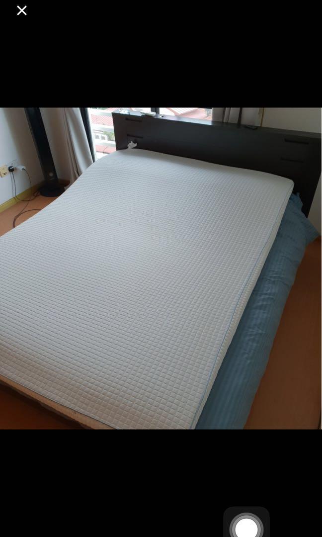 IKEA COOLING KNAPSTAD MATTRESS PAD (QUEEN), Furniture & Home Living