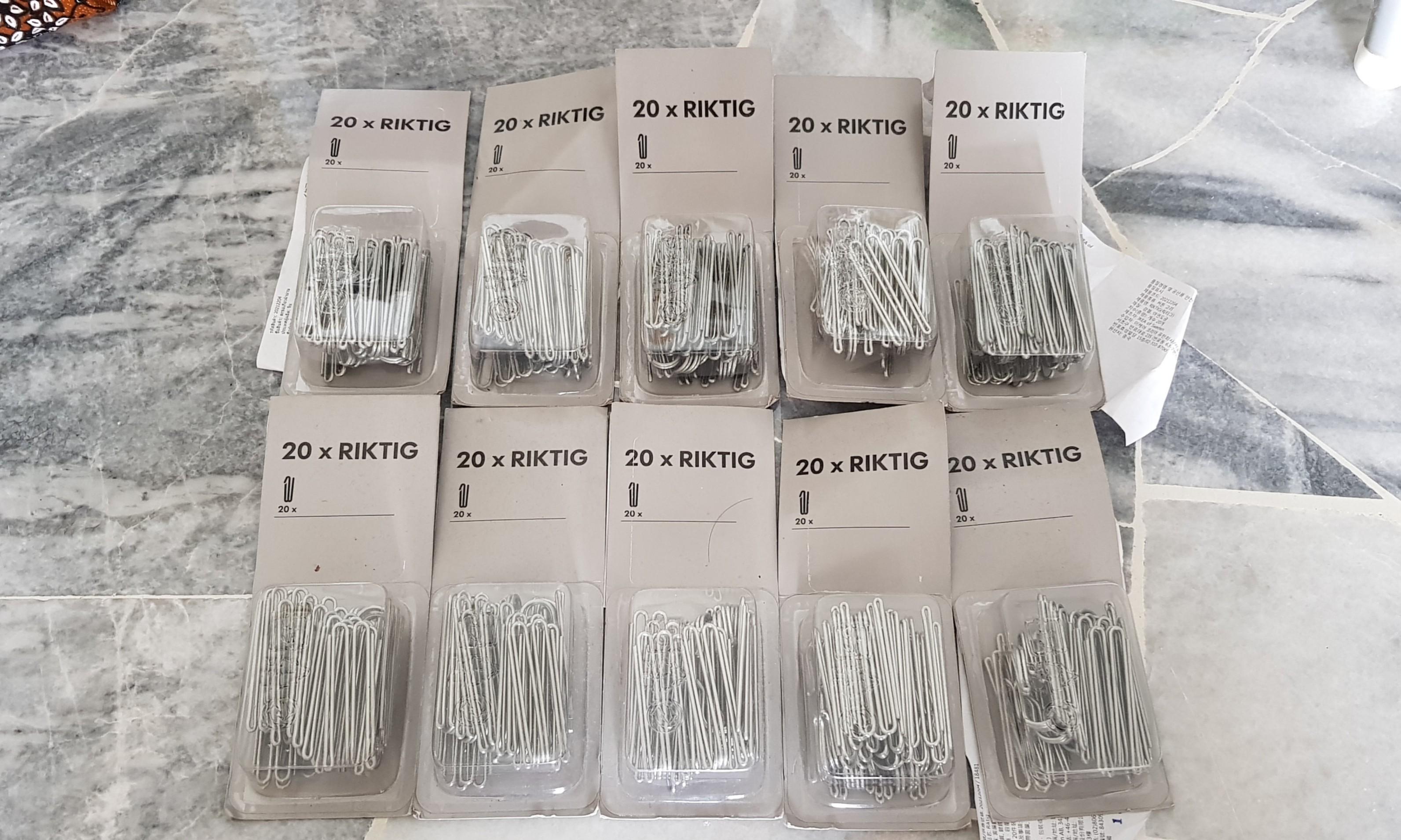 Ikea Riktig Curtain Hook 8 Sets Home Furniture Home Decor On