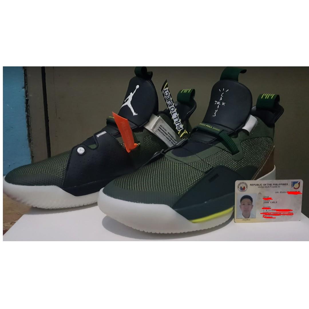 Jordan 33 Travis Scott Cactus Jack Men s Fashion Footwear
