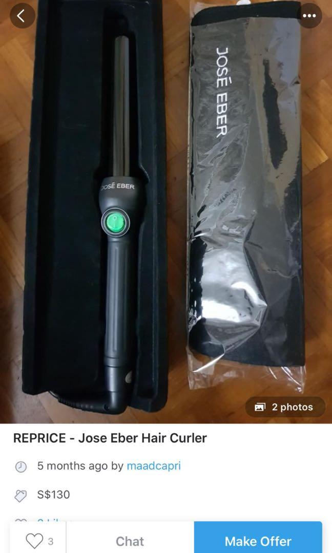 Jose eber hair curler, Beauty & Personal Care, Hair on Carousell