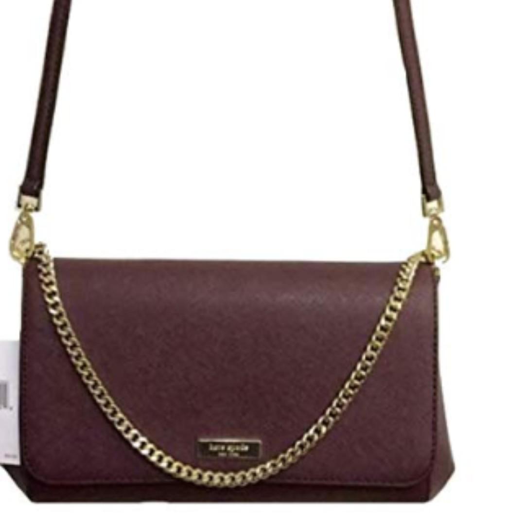 Kate Spade New York Laurel Way Greer Crossbody Handbag Clutch Deep Plum