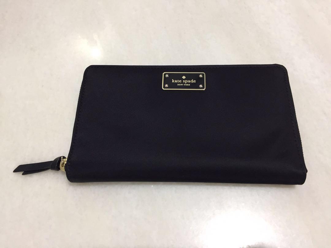 Kate Spade New York Wilson Road Kaden Large Wallet WLRU4924 Black Purse  Pouch Bag, Women's Fashion, Bags & Wallets, Purses & Pouches on Carousell